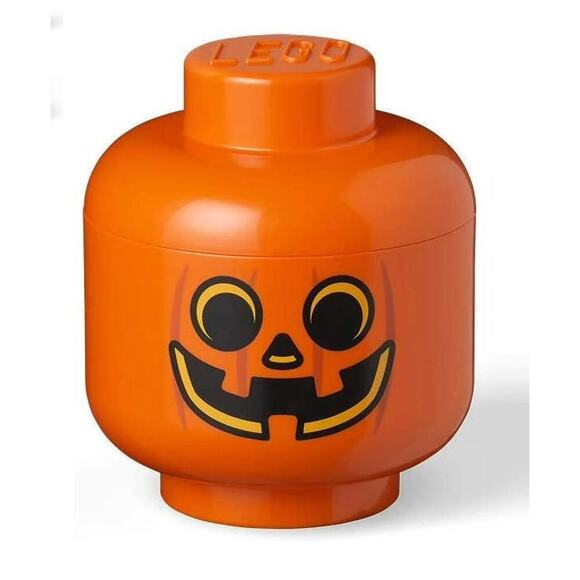 NIB Lego Halloween Pumpkin Storage Head - Small - Picture 1 of 5